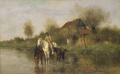 Hester ved vannet, 1877